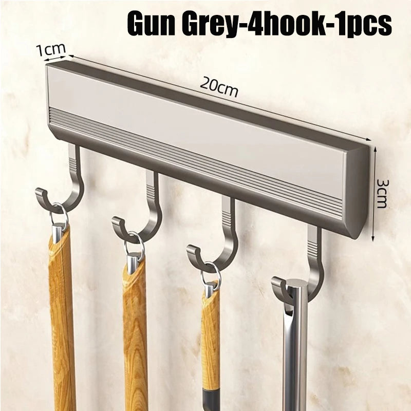 Wall-Mounted Kitchen Utensil Rail