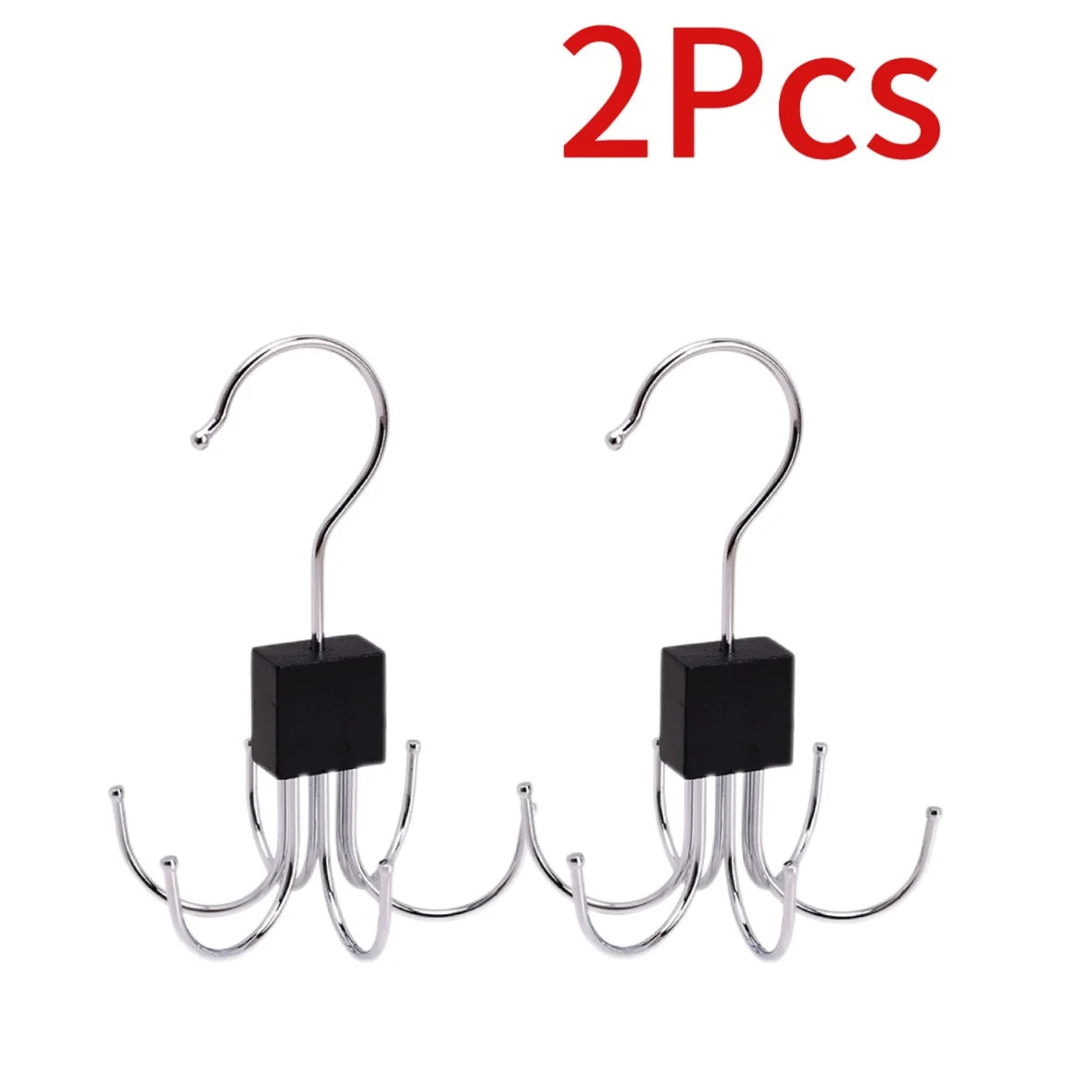 360° Rotating Multi-Hook Accessory Organizer