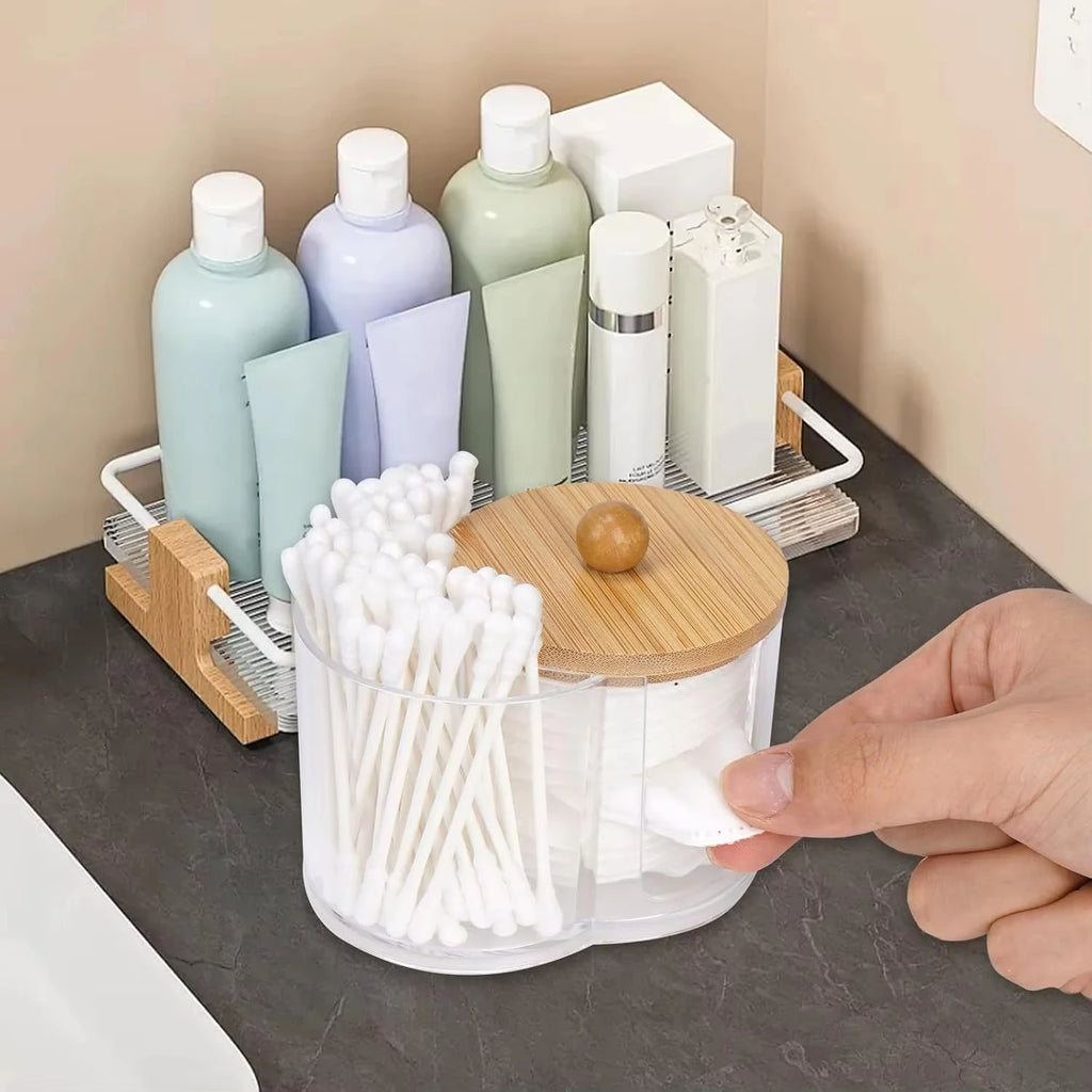 Bamboo Vanity Storage Container