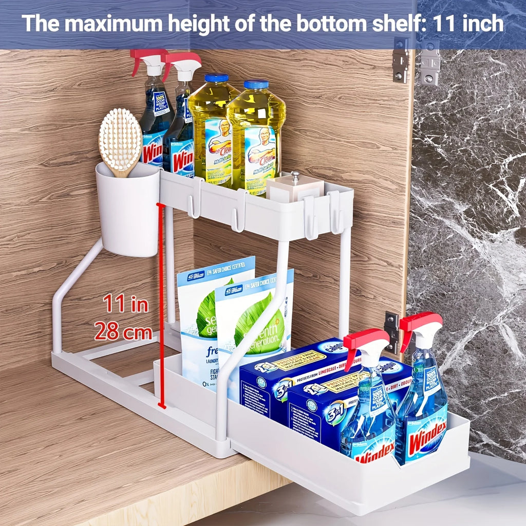 2-Tier Pull-Out Under Sink Organizer
