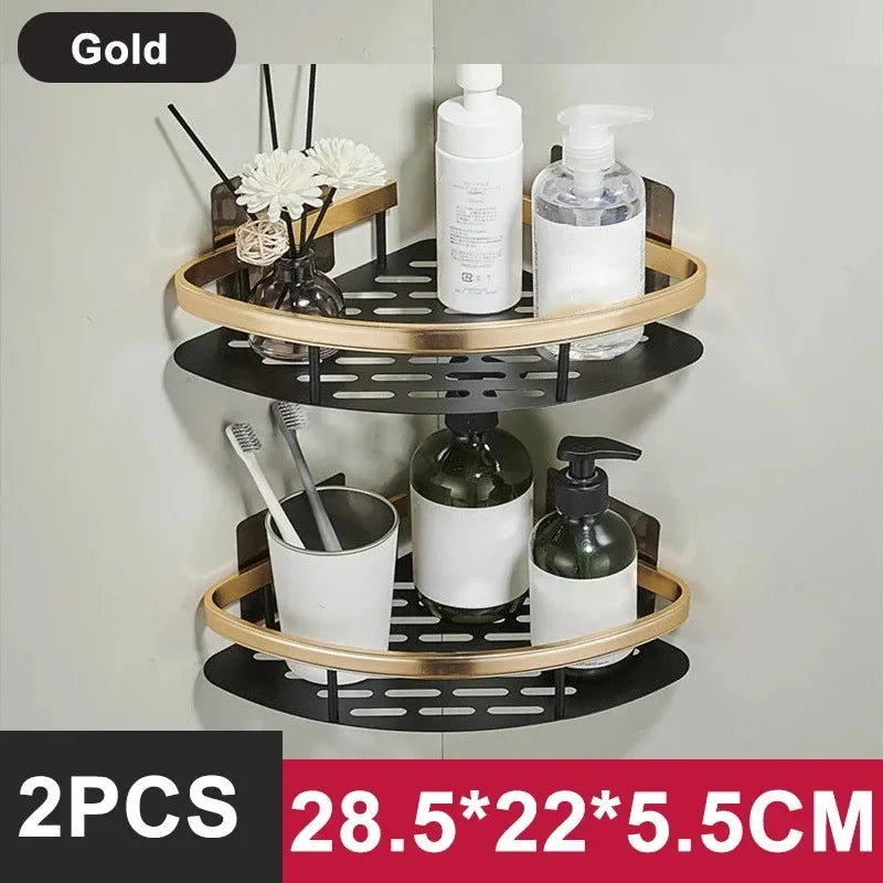 Modern Corner Bathroom Shelf