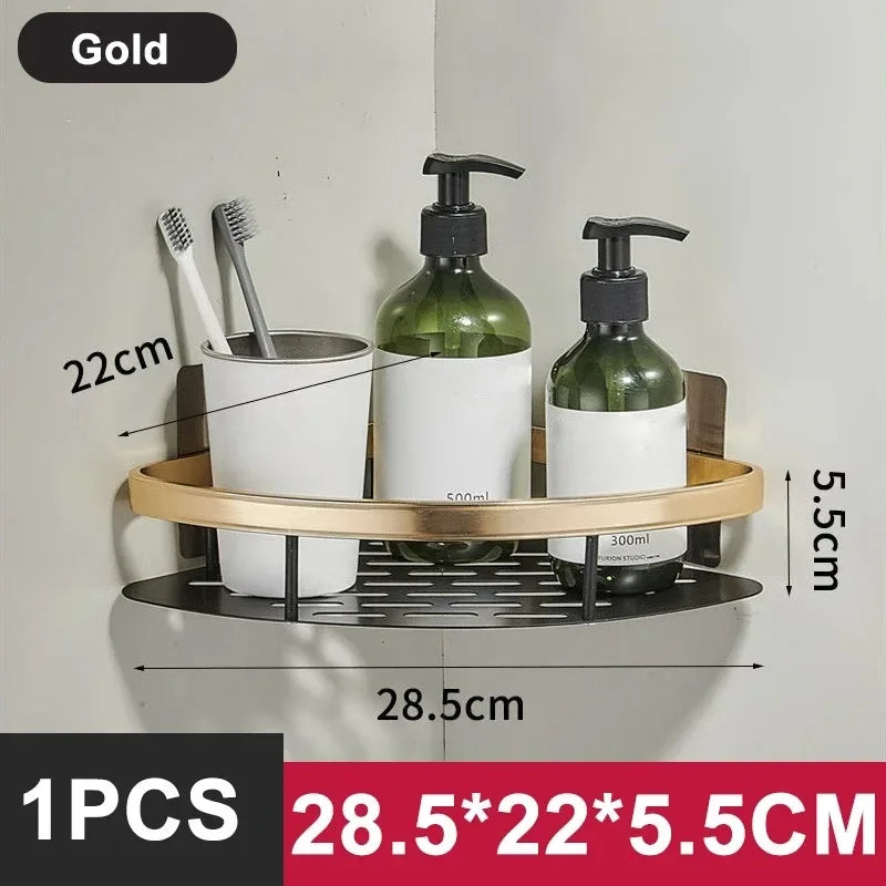 Modern Corner Bathroom Shelf