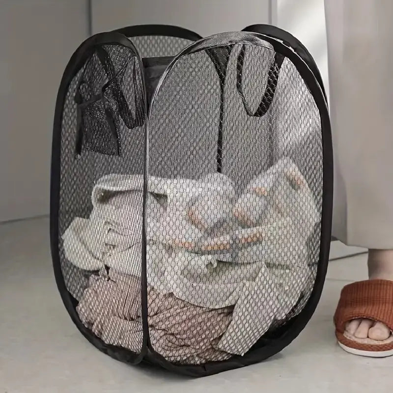Collapsible Mesh Laundry Hamper