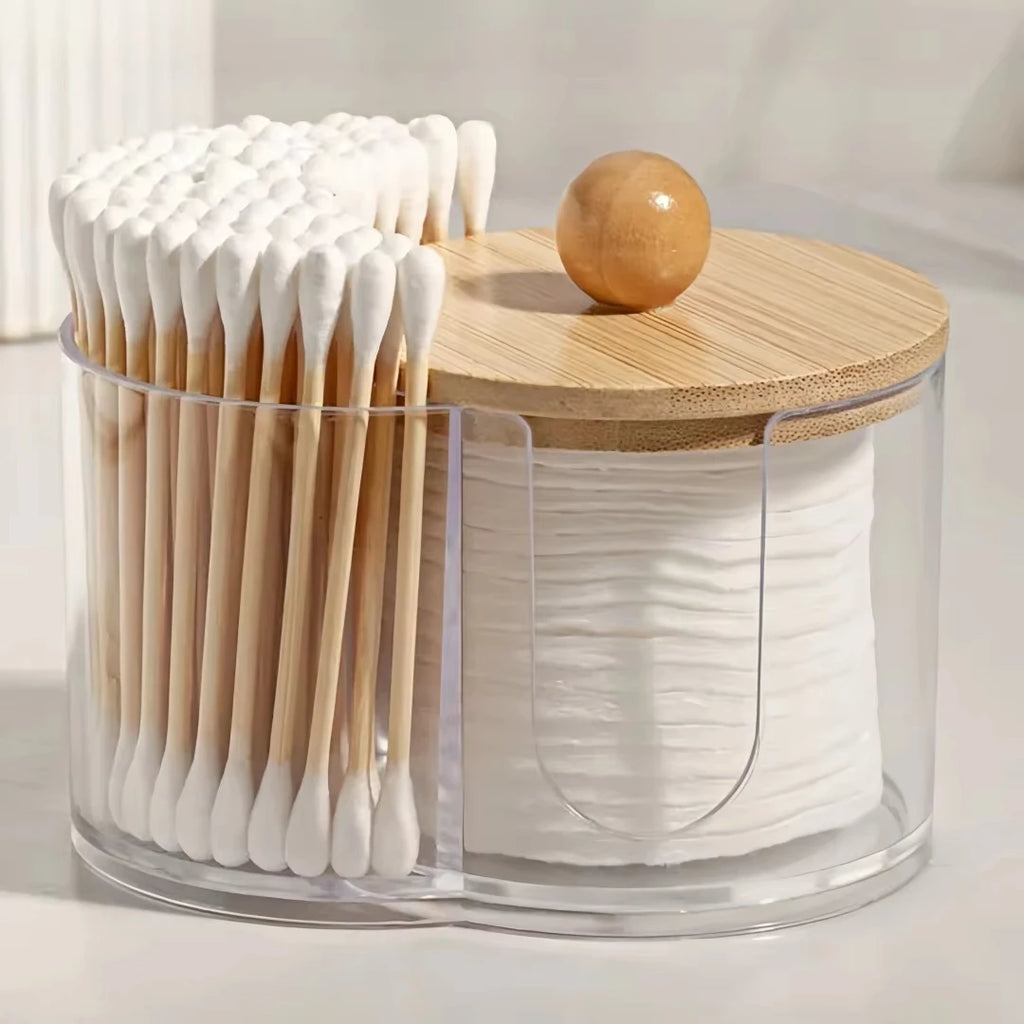 Bamboo Vanity Storage Container