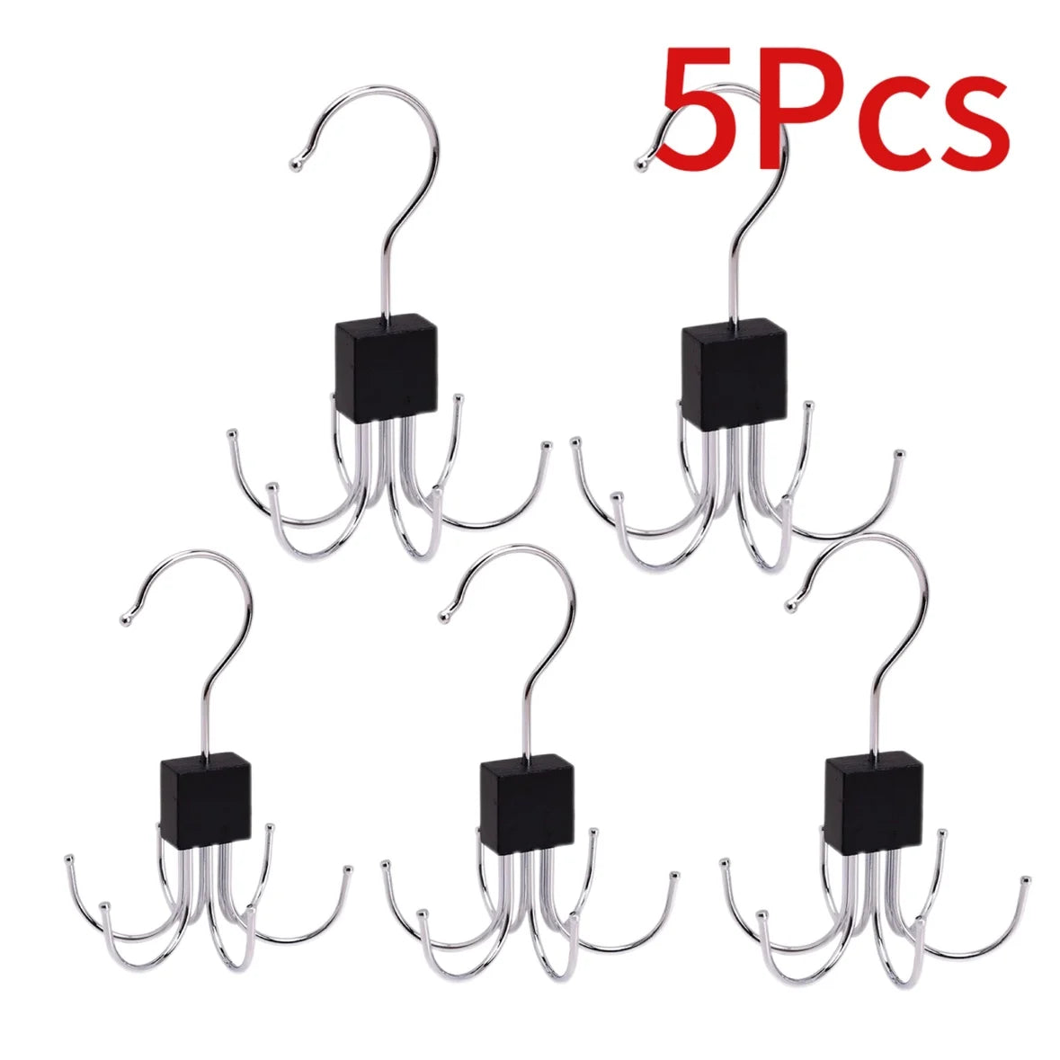360° Rotating Multi-Hook Accessory Organizer