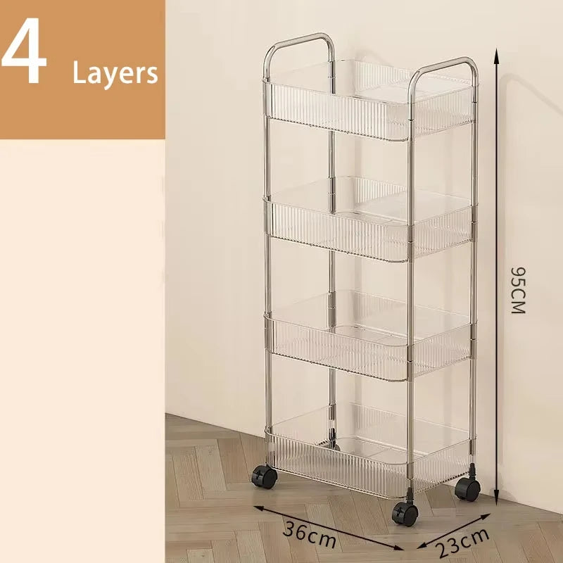 Slim Rolling Storage Cart