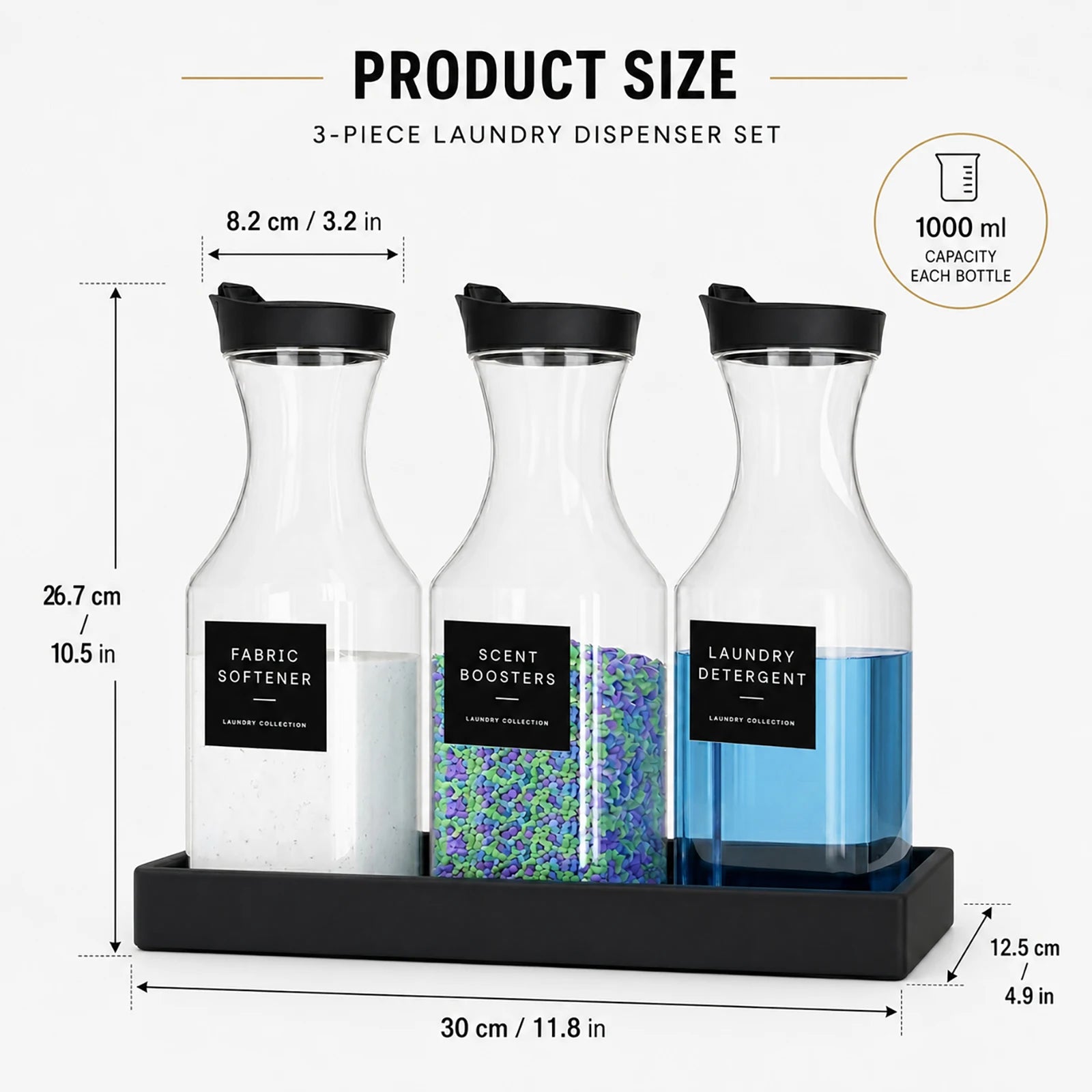 Laundry Detergent Dispenser Set