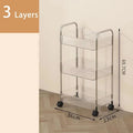 Slim Rolling Storage Cart
