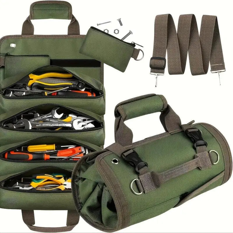 Roll-Up Multi-Pocket Tool Bag