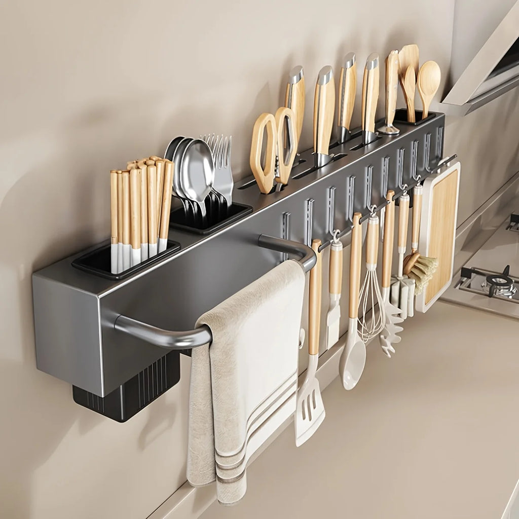 Premium Wall-Mounted Kitchen Organizer Shelf