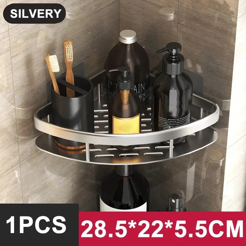 Modern Corner Bathroom Shelf