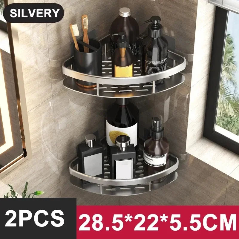 Modern Corner Bathroom Shelf