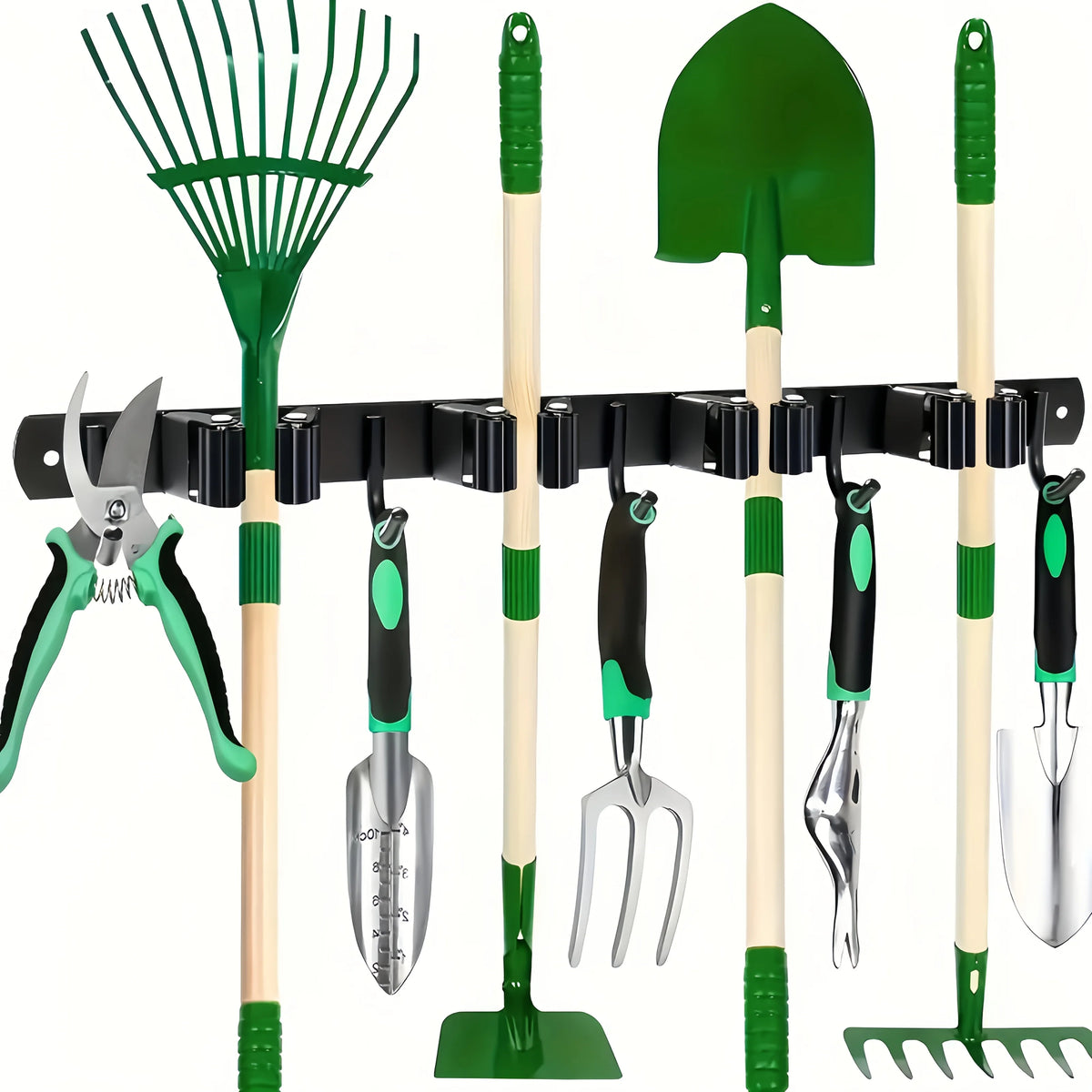 Wall-Mounted Garden Tool Organizer