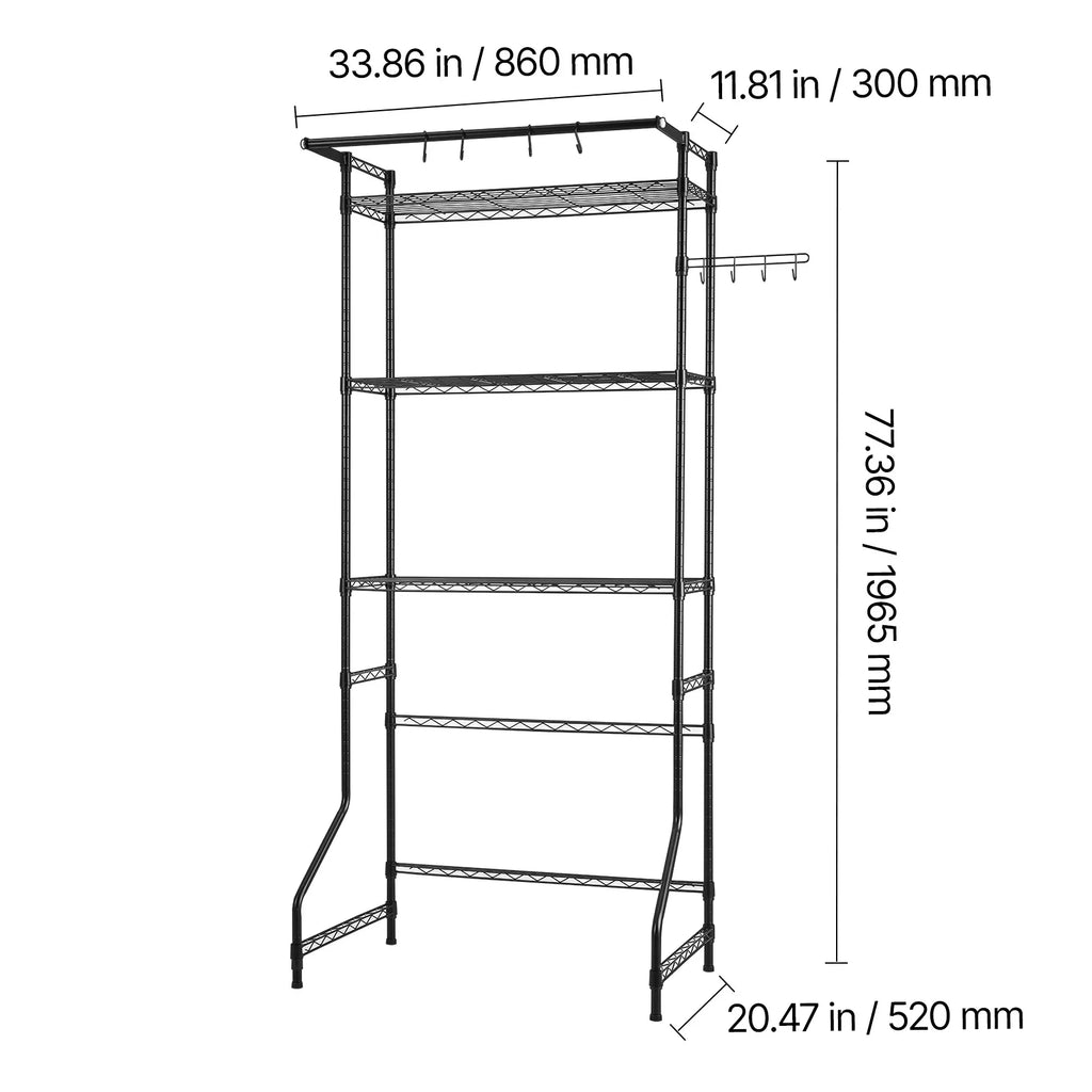 Over Washer & Dryer Storage Rack