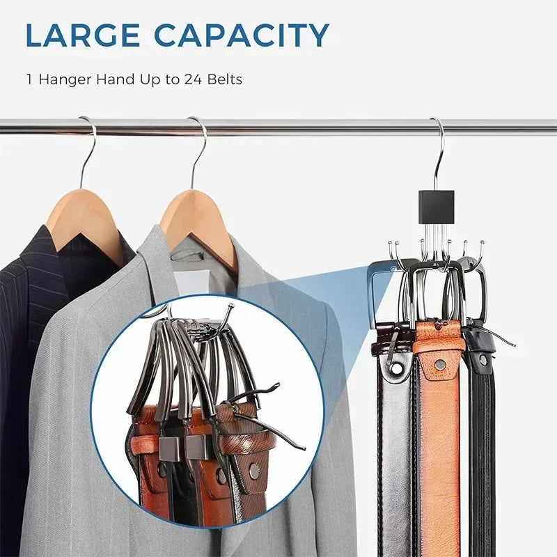 360° Rotating Multi-Hook Accessory Organizer