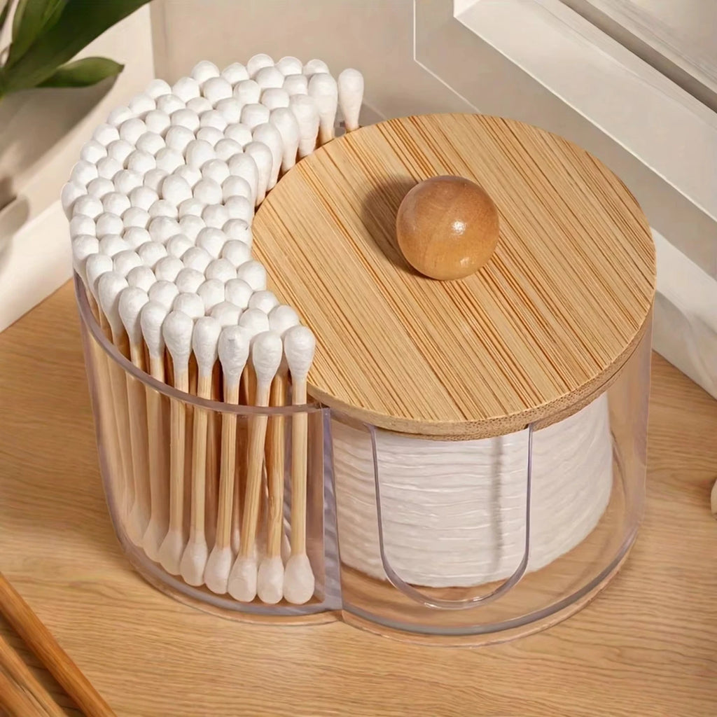 Bamboo Vanity Storage Container
