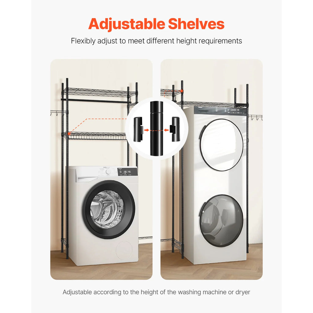 Over Washer & Dryer Storage Rack