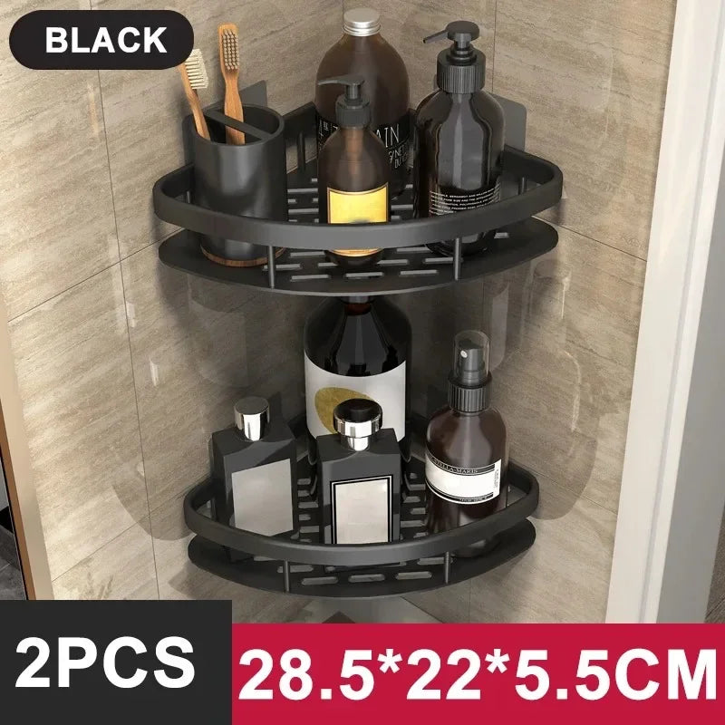 Modern Corner Bathroom Shelf