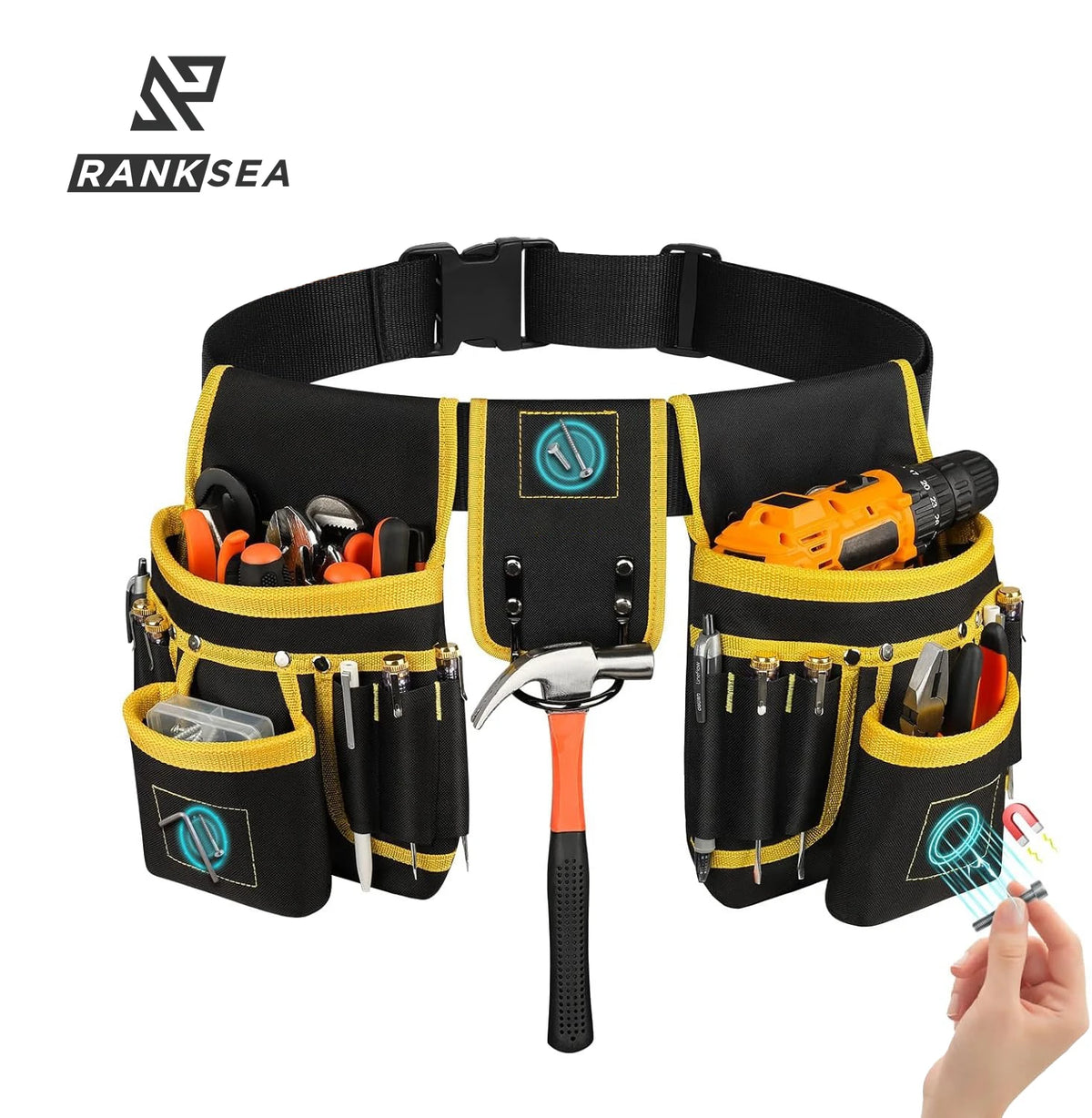 Adjustable 26-Pocket Tool Belt