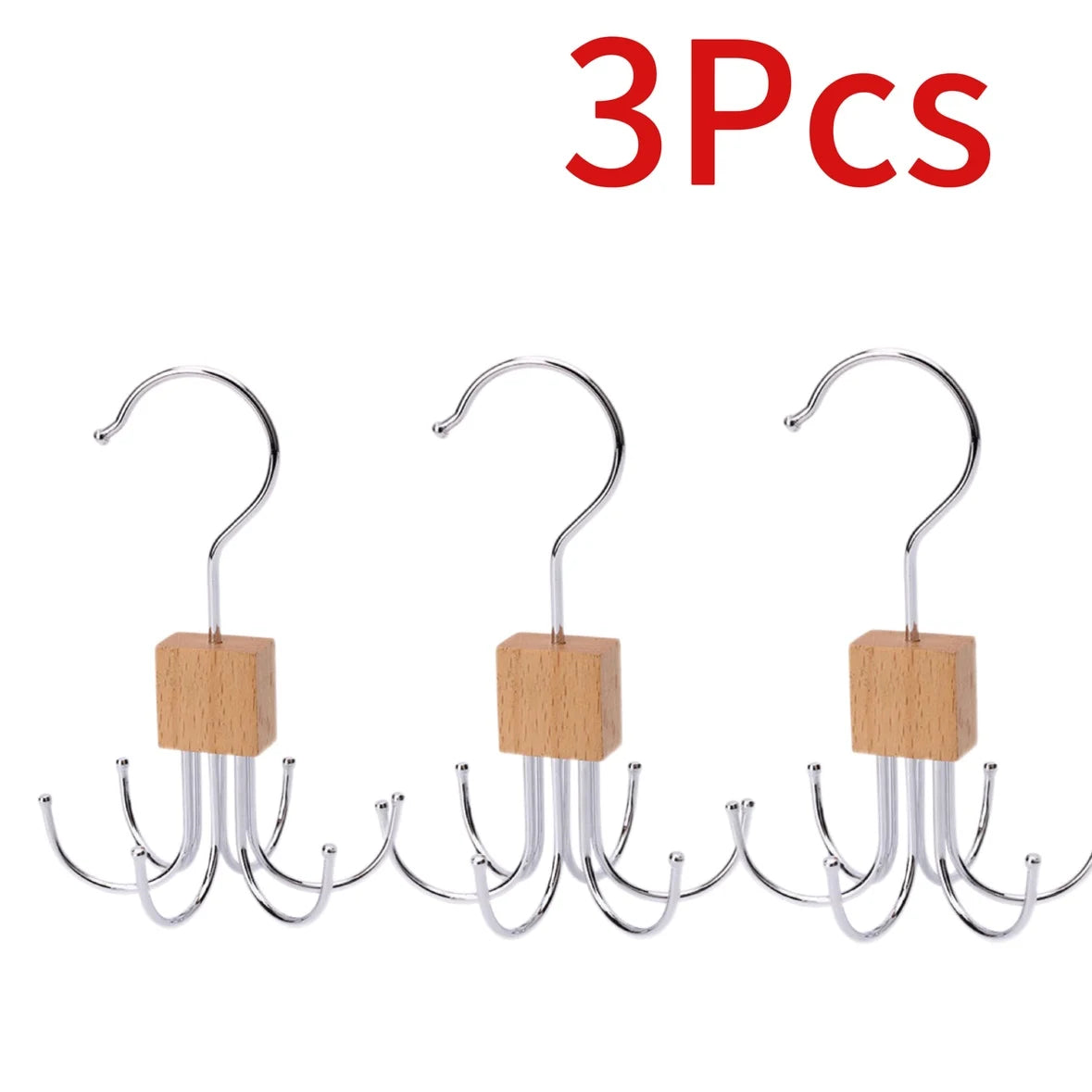 360° Rotating Multi-Hook Accessory Organizer