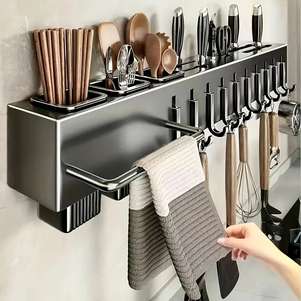 Premium Wall-Mounted Kitchen Organizer Shelf