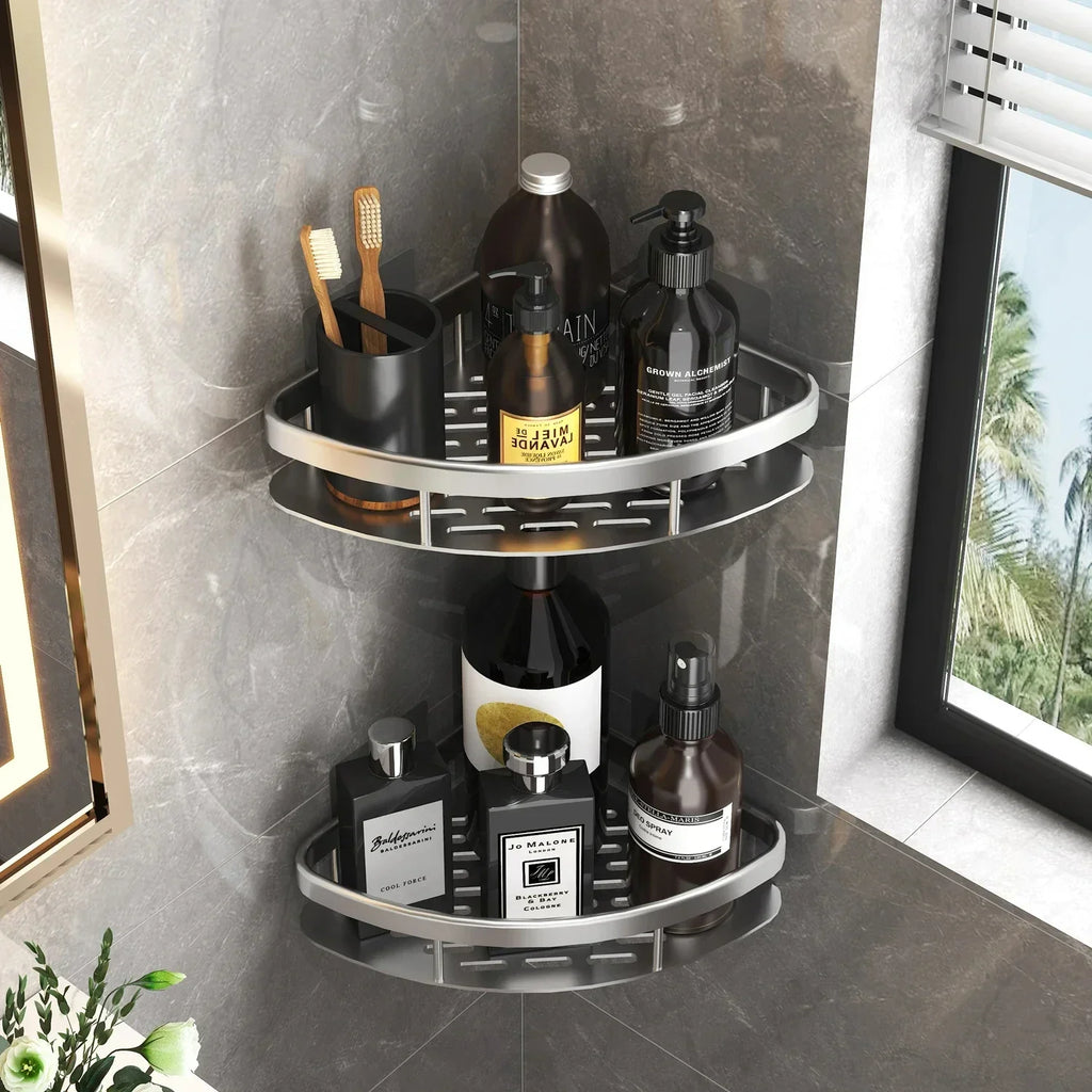 Modern Corner Bathroom Shelf